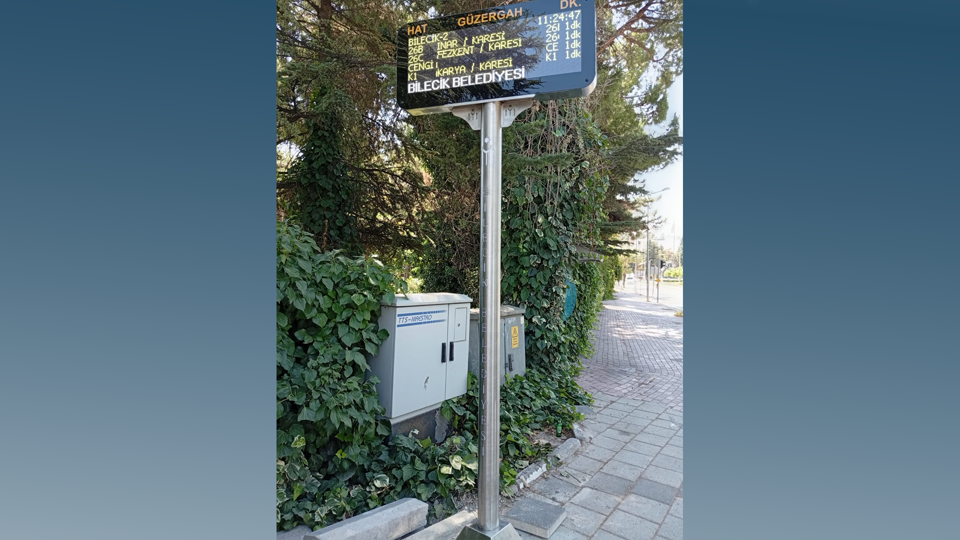 Bilecik'te 10 Adet Akıllı Durak Kurulumunu Tamamladık