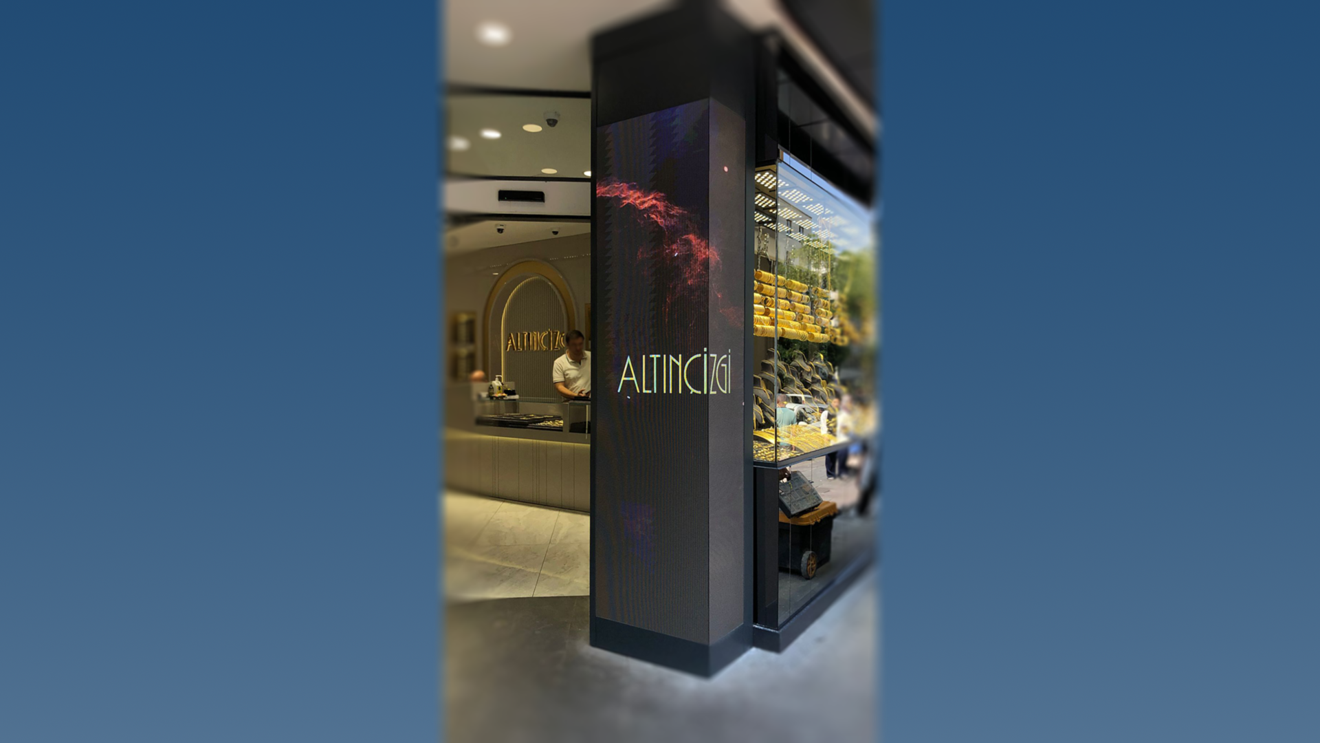 Altınçizgi Ankara Ulus Bayiliğine 90° Köşeli LED Videowall